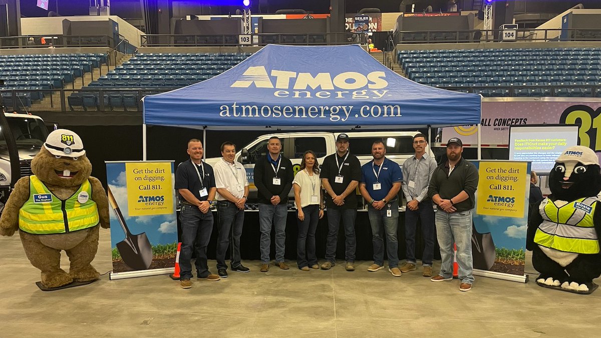 aarontbishop's tweet photo. Safety takes all of us. @atmosenergy is proud to be a part of the first #KansasSafetySummit.  Connecting with excavators statewide during  #NationalSafeDiggingMonth we are collaborating with our "peers underground" and @Kansas811 to ensure that we go home safe each day! https://t.co/fI4vkbBlD0