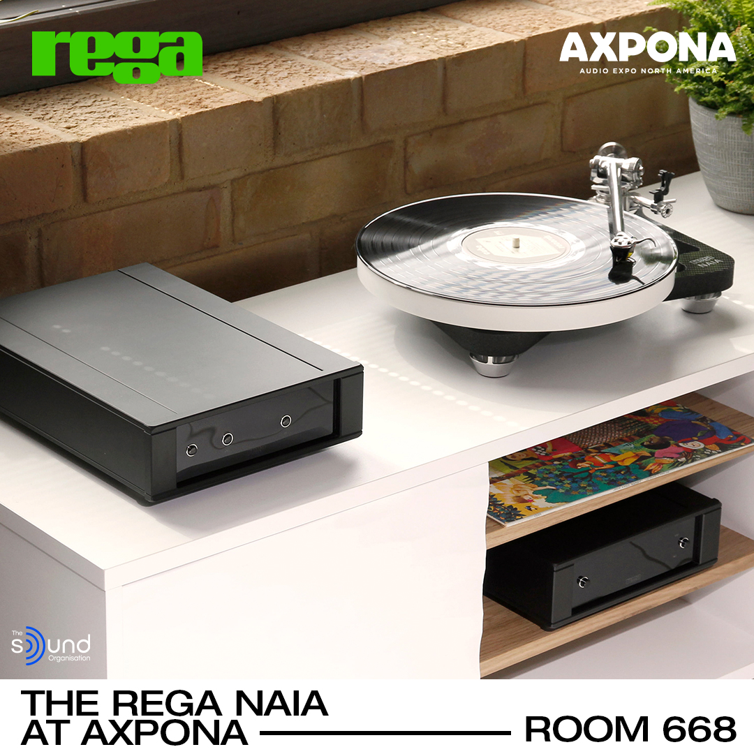 Axpona is starting in just TWO days and we want to see you there! The Sound Org will be in Room 668 at Axpona April 12-14 showing off all of the latest products in hi-fi including the Rega Naia.