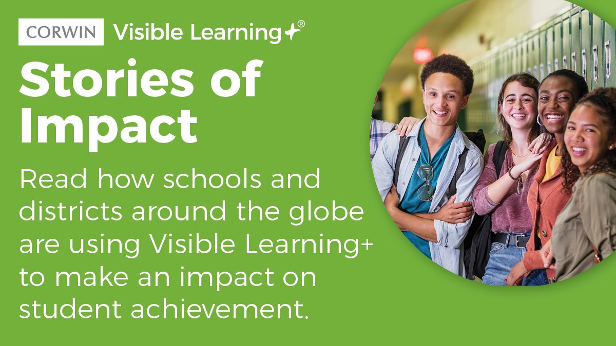 It's truly inspiring to witness the influence of #VisibleLearning actively shaping schools and districts around the globe. Get inspired & explore the collection of stories of impact: ow.ly/JtmA50R7INP