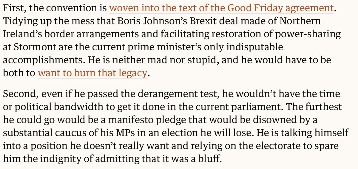 Since it's in the news again (still), from this morning's column on why Sunak will not take UK out of ECHR .. (Full column here: theguardian.com/commentisfree/… )