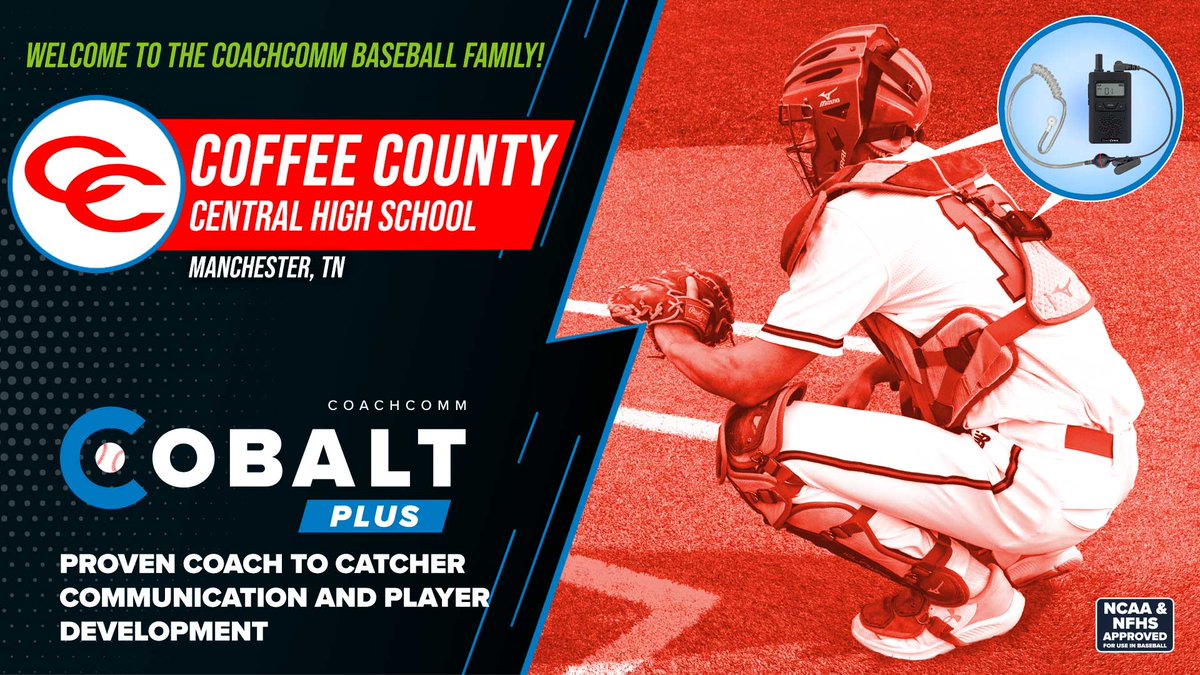 We're excited to have @KyleDouglas8 and @c_h_s_baseball join our #CoachtoCatcher family! Thank you for letting us be a part of your team! #GoRedRaiders @CoffeeCoRaiders @TBCAorg @RickESalesSE #NextLevelBaseball #CobaltPLUS