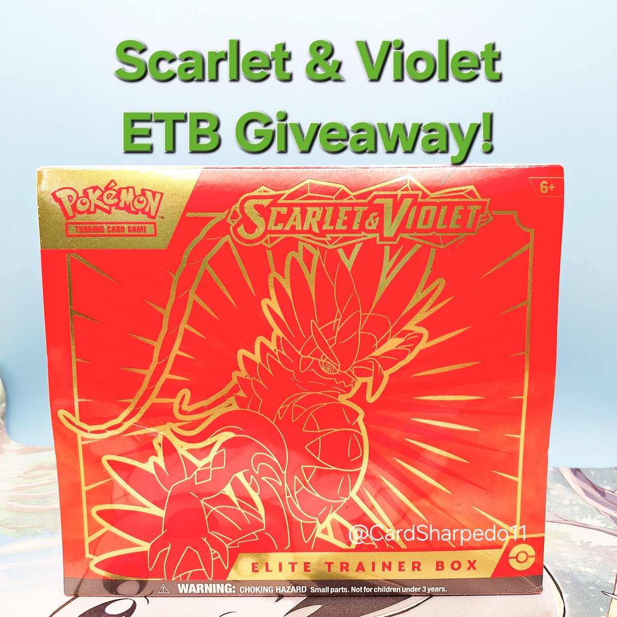 Giving away this SV Koraidon ETB!

Follow @CardSharpedo11 and Retweet to Win! 

Optional: Tag a friend

Winner will be picked 4/20/24 at Midnight PST. Giveaway open to USA residents only.

 #PokemonTCG #Giveaway #Giveaways