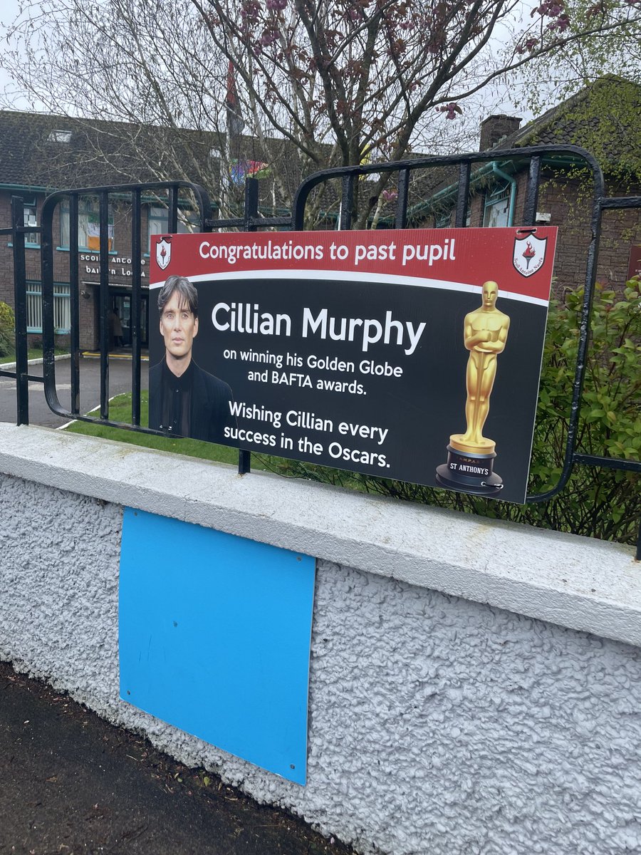 Day 79. Long walk home from Ballinlough. Passed by Cillian Murphy’s National School!