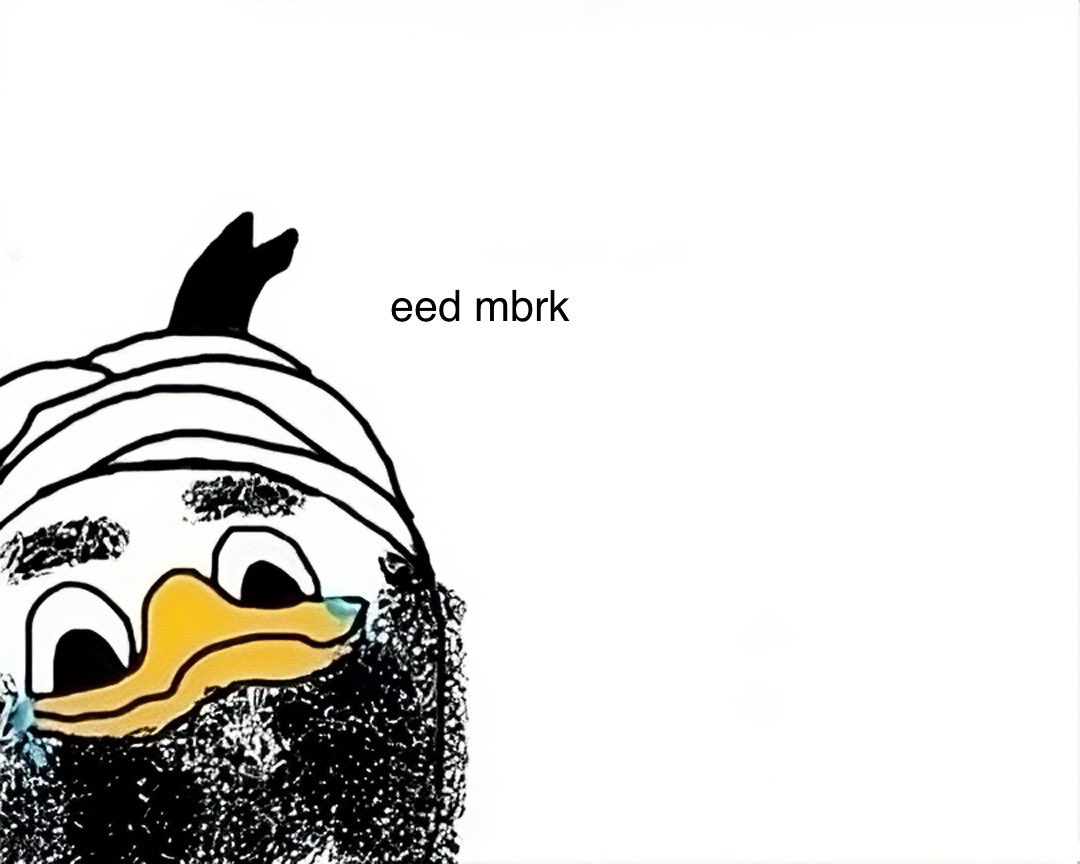 eid mubark! dolan tries to luk wyse lyk imum but remembr, only $KNOK brungs tru joy 🎉