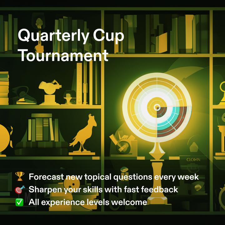 If you're: • new to forecasting • looking to skill up with fast feedback • or, a parent of young children and feel like you just 'get' #Bluey on a deeper level than other parents —then start forecasting in the new Q2 Quarterly Cup today: metaculus.com/tournament/qua…