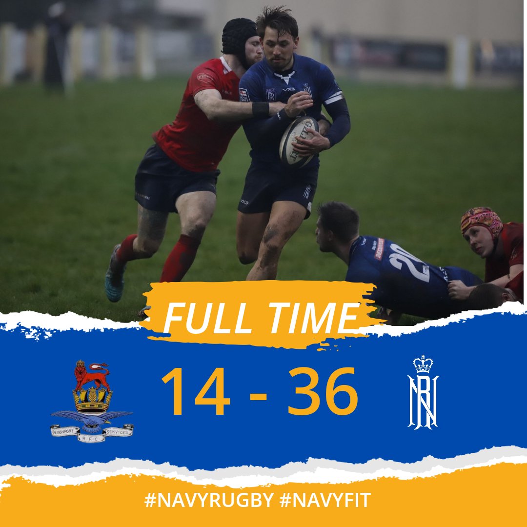 A much improved 2nd half for #NavyRugby. They broke down a strong defence and scored some well worked tries. Next up @RAFRugbyUnion! #Mariners and Vultures at the Rectory 19th and the Snr Men and Women at Brickfields on 20th. #GoNavy #NavyFit #InterService 📷 @CSandersphot