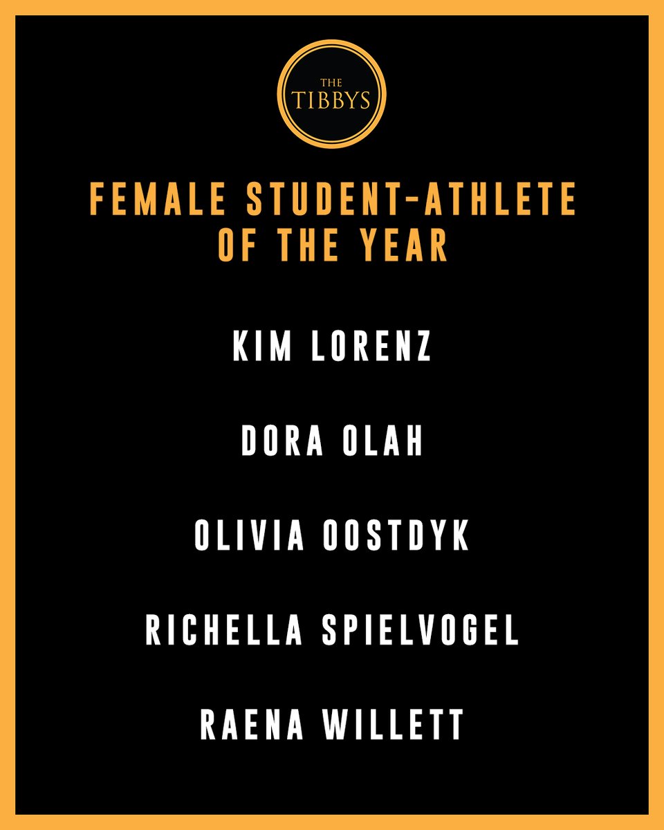 Your finalists for Female Student-Athlete of the Year! 🏆