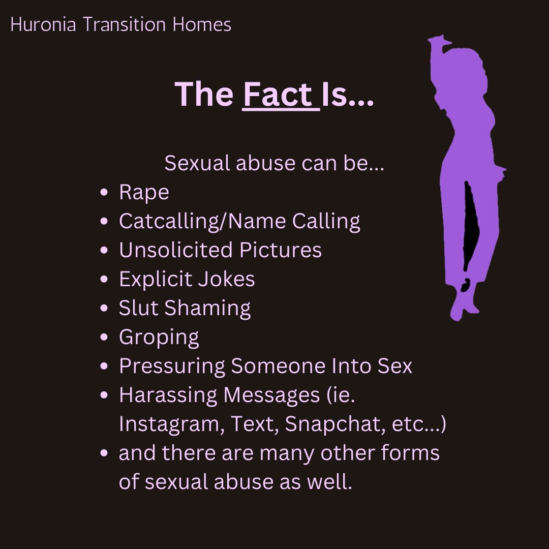 Sexual abuse is ANY UNWANTED act that violates someone's sexuality or bodily integrity. ⁠ ⁠
⁠ ⁠
Unwanted means that there is no consent, and absence of consent is sexual assault. ⁠ ⁠
⁠ ⁠

#TBTN2024 #ATHENASTBTN #TBTNBARRIE #TBTN #takebackthenight #athenassac