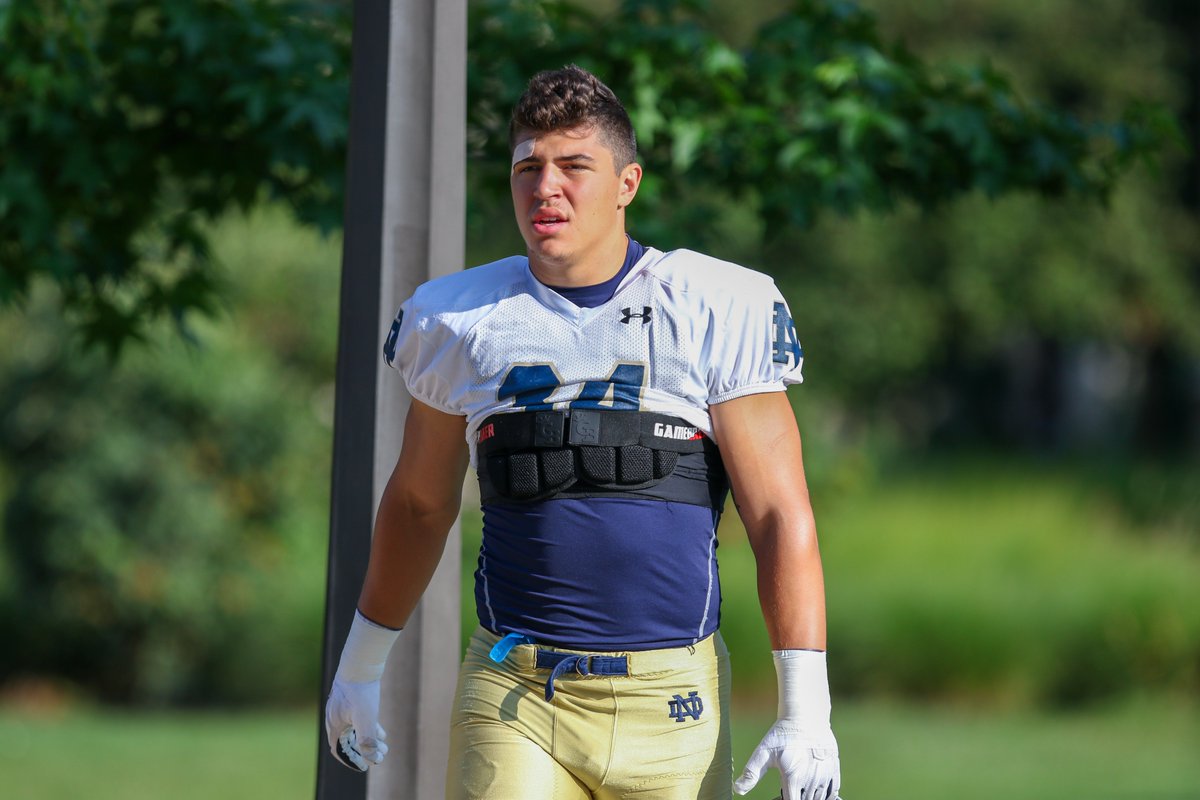 Drayk Bowen's entire football career has led up until now, when he's positioning himself to be a Notre Dame defensive starter. “I’ve wanted to do this my whole life,' he said. @tbhorka on how Bowen is preparing for his sophomore season: on3.com/teams/notre-da…