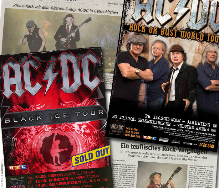 One month until the European tour kick off! AC/DC returns to the Veltins Arena 15 years to the day after their first concert in Gelsenkirchen in May 2009 during the Black Ice Tour. They also played there in July 2015.