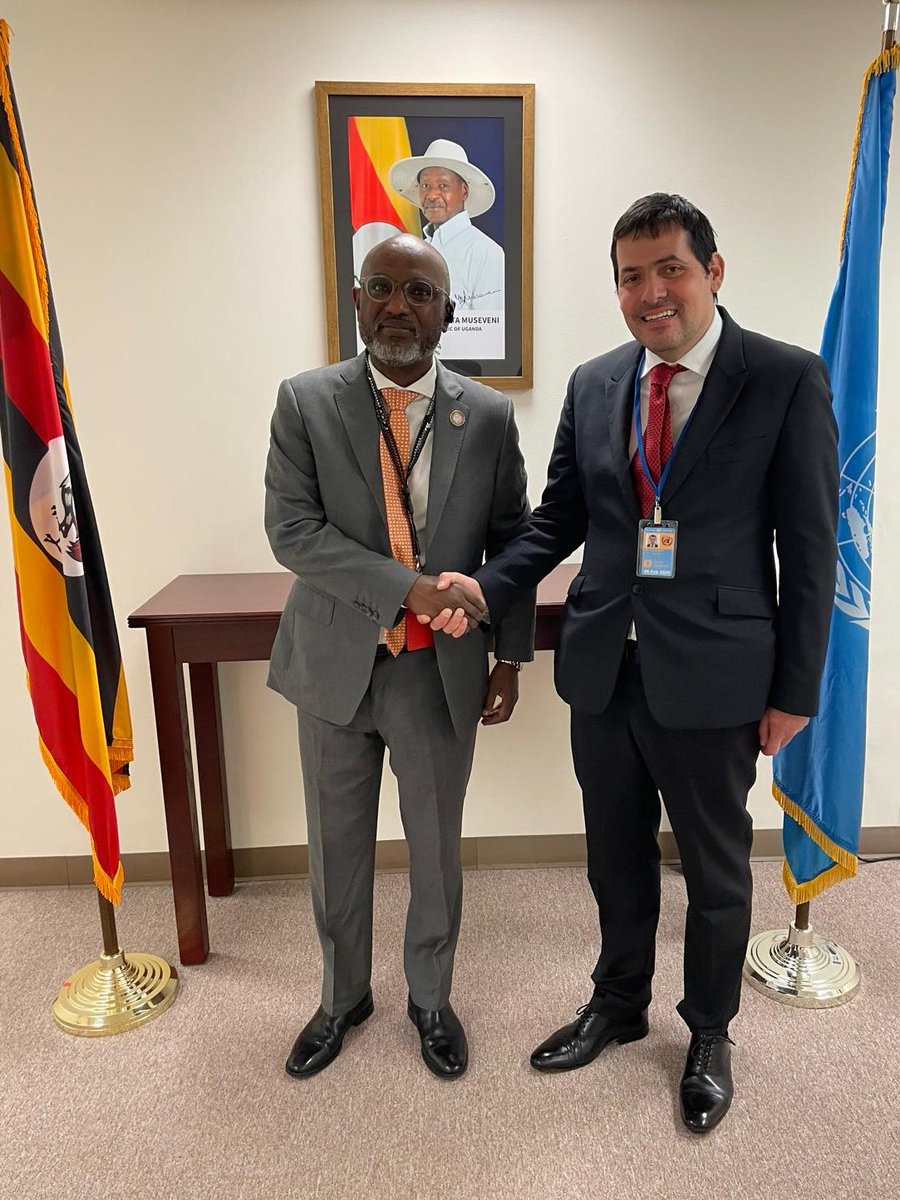 Ambassador Stevanović met with H.E. Mr. Adonia Ayebare, PR of Uganda to the UN. @ugandamissionun