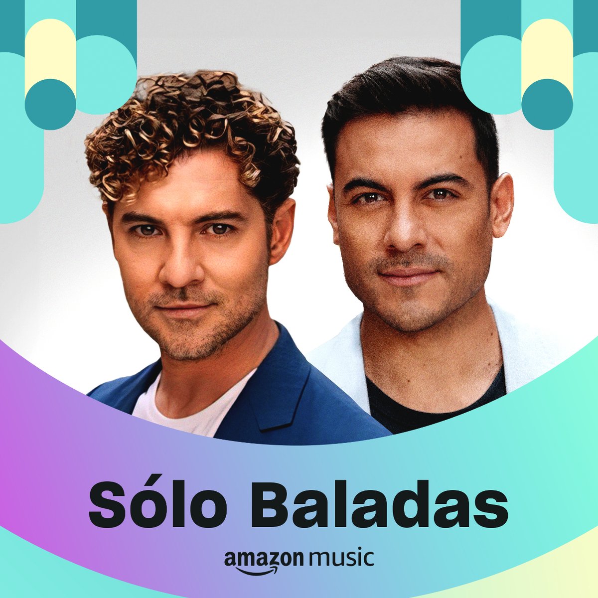 Por aquí obsesionados con 'AHORA' de #DavidBisbal y Carlos Rivera. ❤️‍🩹🥰 Escúchala por #AmazonMusic en la playlist 'Sólo Baladas'. ☀️