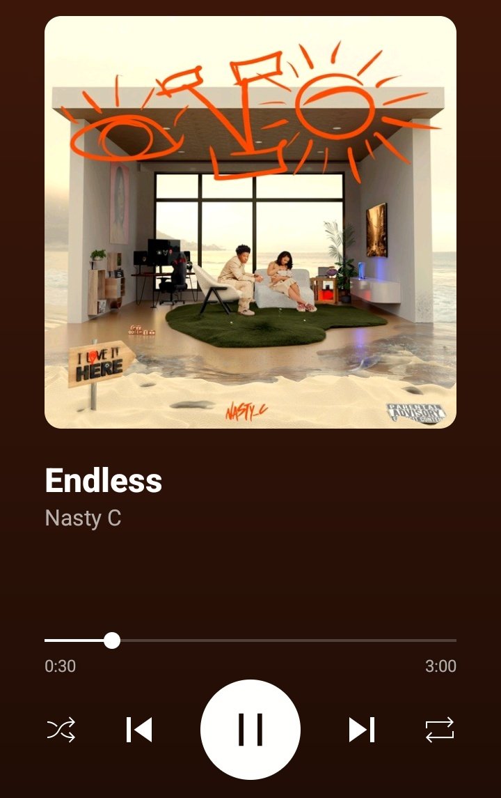 It's not frequently spoken about how amazing this song is, Nasty C's artistry amazes me everyday. If I would say he's underrated I'm gonna sound more of dramatic, or I should say the world is sleeping on him, I'm talking about the whole world not just South Africa....