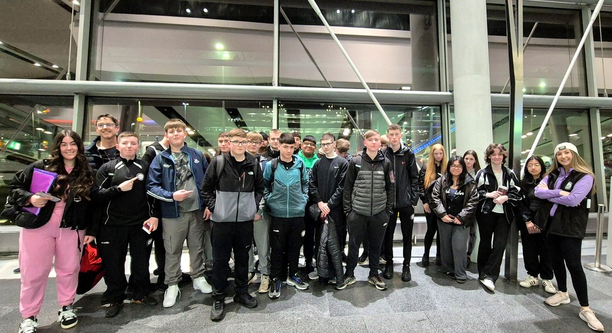 St. Laurence College (@stlaurencecoll2) on Twitter photo Exciting morning at Dublin Airport as our students head to Bordeaux! 🌍✈️
They're off to St. Marie Grand Lebrun College for an enriching experience in France. Bon voyage! 🇫🇷 #StudentTravel #BordeauxBound #StMarieGrandLebrun #DublinAirport
<a href="/lecheiletrust1/">Le Chéile Schools Trust</a> <a href="/Marianists/">The Marianists</a> Exciting morning at Dublin Airport as our students head to Bordeaux! 🌍✈️
They're off to St. Marie Grand Lebrun College for an enriching experience in France. Bon voyage! 🇫🇷 #StudentTravel #BordeauxBound #StMarieGrandLebrun #DublinAirport
<a href="/lecheiletrust1/">Le Chéile Schools Trust</a> <a href="/Marianists/">The Marianists</a>
