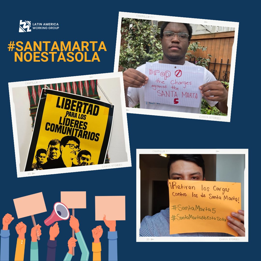 🚨The criminalization and persecution of environmental defenders in #ElSalvador is rampant. LAWG stands in solidarity with the #SantaMarta5 in today’s trial hearings📢 Join us in urging @FGR_SV to DROP THE CHARGES against the #SantaMarta water defenders⚖️ #SantaMartaNoEstáSola