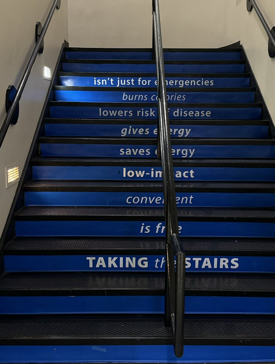 Had to share a picture of the stairs at the Student center @CAU. A great reminder set for all of us.