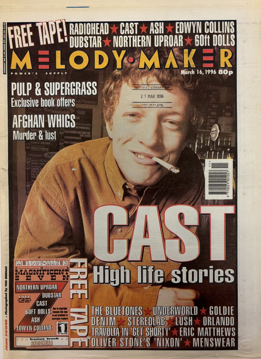 Here’s John Power! Melody Maker, 16 March 1996. #MelodyMaker 
#MyLifeInTheUKMusicPress #1996