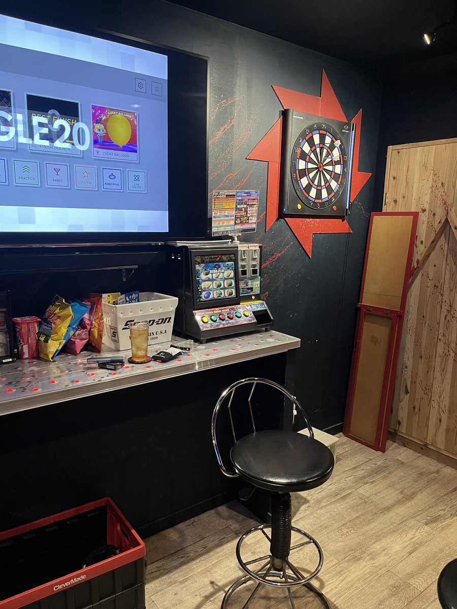 初めてSpArrow！
ハードもソフトも投げれるお店🎯

#ダーツ　＃飲みダーツ  #板宿