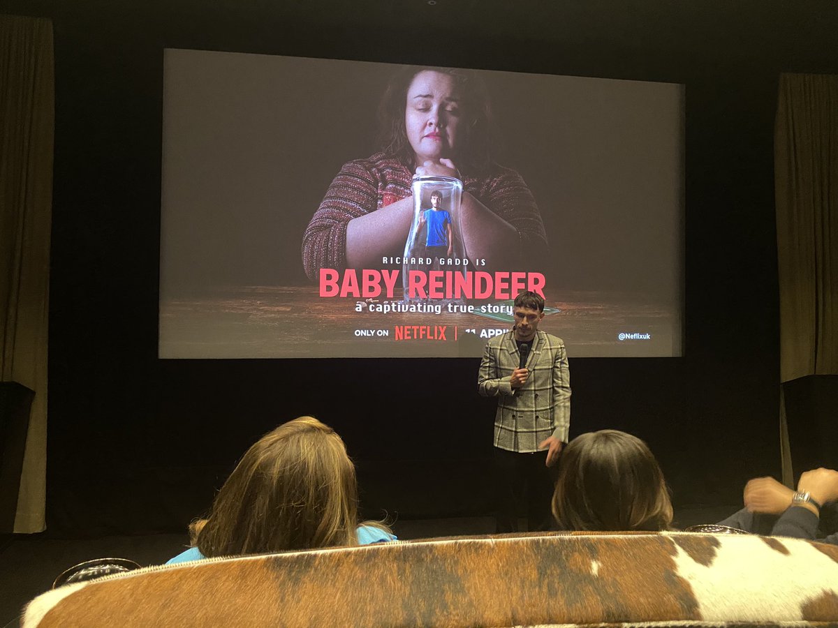 Went to a screening for #BabyReindeer earlier in the week, one of those shows you just sit in silence after watching for a bit. In a good way. And it’s funny, too, don’t get me wrong. But, yes, blimey, it’s a lot! A good, whole lot. I’ll stop now. (Out 11 April on Netflix.)