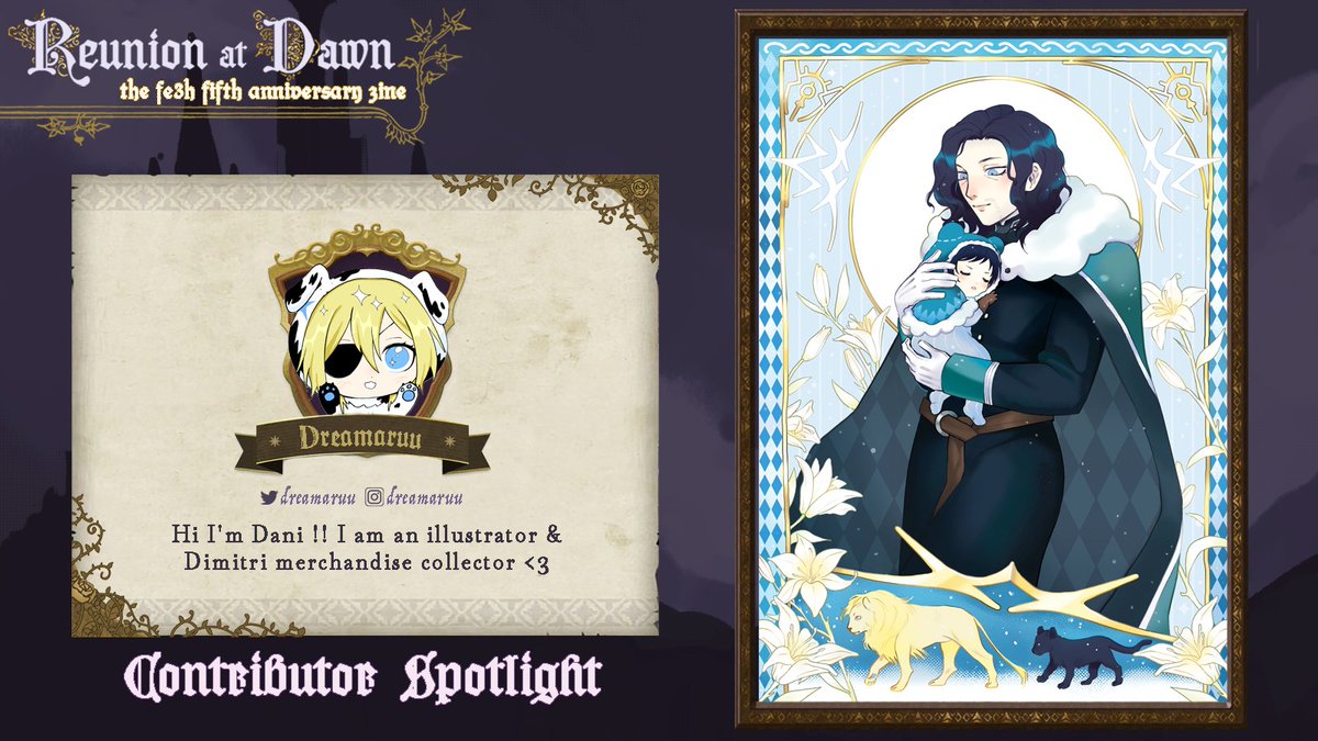 Please join us in welcoming the second merch artist in our lineup, @dreamaruu! Dreamaruu's merch is absolutely adorable, and their design for this project will feature everyone's favorite professor! 💜⚔️