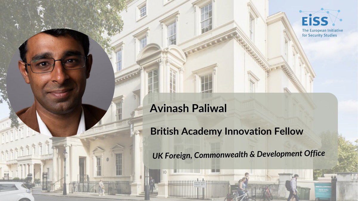 🎉 Exciting news! #EISS Board member @PaliwalAvi has been awarded @BritishAcademy_ Innovation Fellowship to work on 🇮🇳 & other South Asian states! Big congrats to Avinash 👏 @FCDOGovUK thebritishacademy.ac.uk/news/the-briti… 📷 @BritishAcademy_ #Research #IR #AcademicTwitter