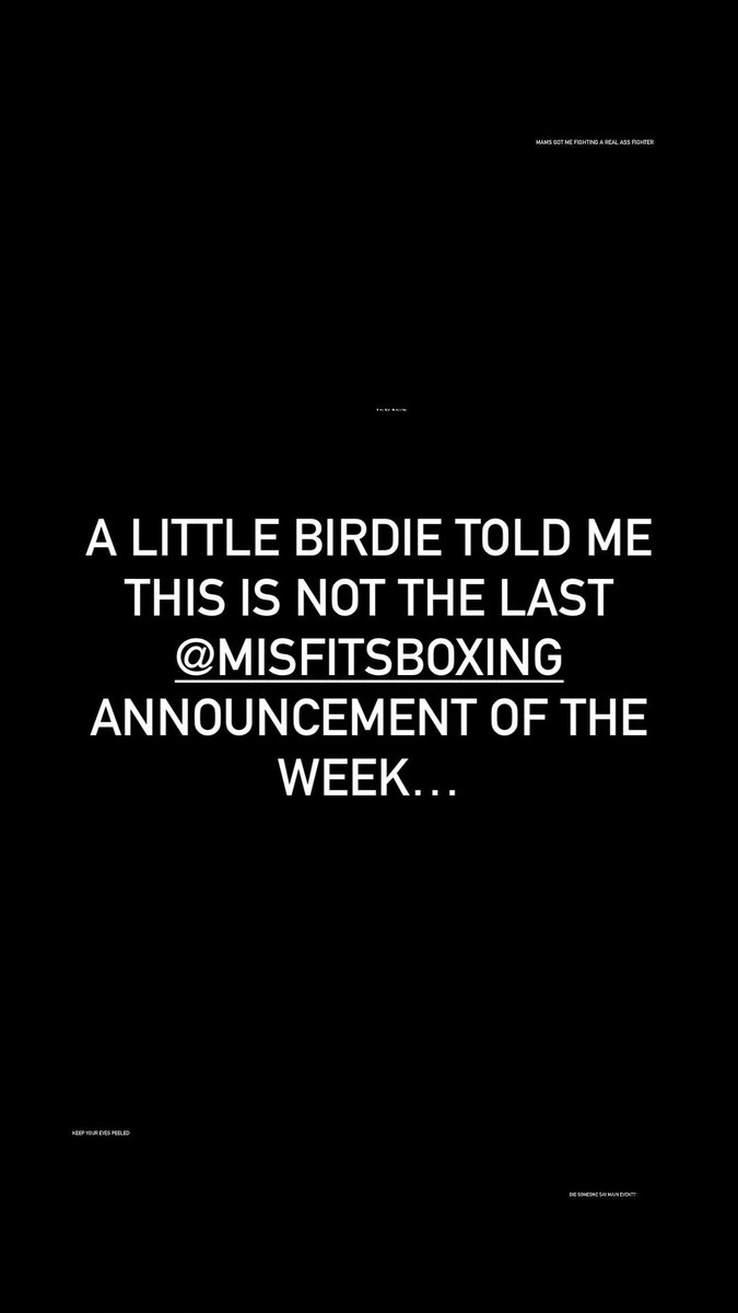 Who has that 20/20 vision? @MisfitsBoxing 👀