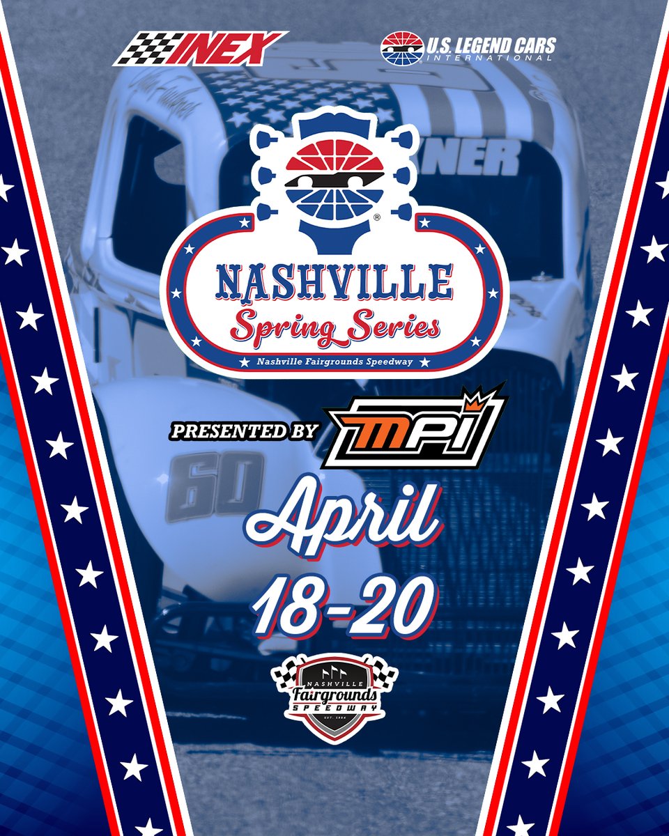 We're ONE WEEK away from the start of the Nashville Spring Series presented by @MPI_INNOVATIONS -3 Days -4 Rounds of Racing with an INEX National Qualifier -5 Races worth of INEX National Points Register and Parking 🔗 pitpay.com/event/3058 #NashvilleNats | #INEX | #USLCI