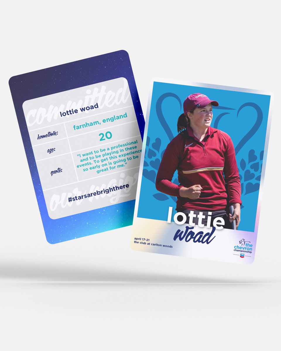 The Chevron Championship (@chevron_golf) on Twitter photo .<a href="/LottieWoad/">Lottie Woad</a>’s win at <a href="/anwagolf/">Augusta National Women's Amateur</a> scored her a spot in The Chevron Championship. See you next week in Texas, Lottie! 🤠 👋 .<a href="/LottieWoad/">Lottie Woad</a>’s win at <a href="/anwagolf/">Augusta National Women's Amateur</a> scored her a spot in The Chevron Championship. See you next week in Texas, Lottie! 🤠 👋