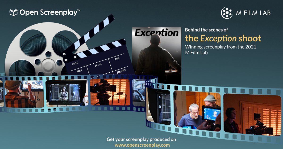 OpenScreenplay's tweet image. In #ExceptionShortFilm, a professor faces a career-defining dilemma: speak the truth or protect his career. Story by Nader Yousef, directed by Rodrigue Hammal, starring Waleed Zuaiter, Carla Valentine, and Matt Beidel. Stay tuned for release updates! #OpenScreenplay #MFilmLab