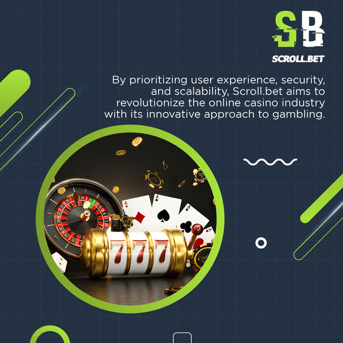 Scroll_Bet's tweet photo. By prioritizing user experience, security, and scalability, https://t.co/9mDqf3p3qc aims to revolutionize the online casino industry with its innovative approach to gambling. 

#ScrollBet #BlockchainGaming #cryptonews #cryptocurrency #blockchainnews 💰 https://t.co/JpBytRHQD4