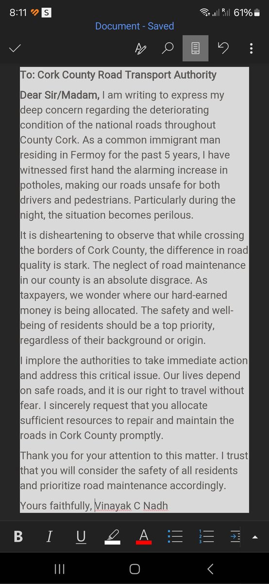 @rtenews @Corkcoco @mayor_co_cork @AvonBlack @IrishTimes @Independent_ie @TheSun @TheEchoOnline @irishexaminer @CorkBio @TheAvondhu @SimonHarrisTD An open letter to the authorities.