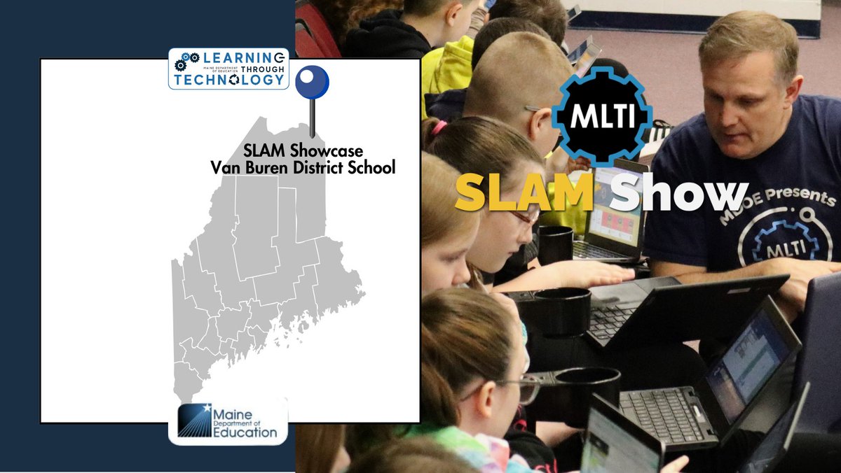 On Monday, The final #MLTI SLAM Showcase event of the year was held at Van Buren District School. The program's first Aroostook County event was delayed from last school year, but was a memorable one thanks to #Eclipse2024. @mdoenews @kernkelley @BanksEmmamarie @mistergraham4