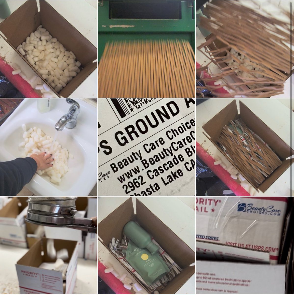 Only recycled and biodegradable package filler!!🌏✨