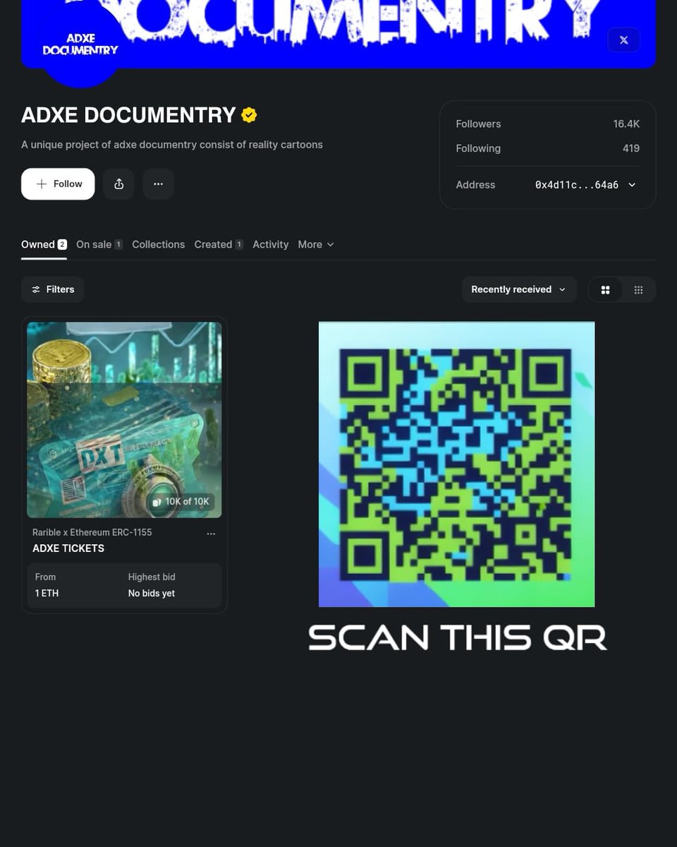 Nft_advertise's tweet photo. 🚀 Ready for takeoff! Join the NFT contest for verified users! Show off your unique digital art and win amazing prizes. Don't miss your chance to shine! #NFTContest #VerifiedUsers

Official website of ADXE documentry -
https://t.co/MjOFr9dhw8
𝐆𝐢𝐯𝐞𝐚𝐰𝐚𝐲 𝐨𝐧 𝐑𝐞𝐚𝐜𝐡𝐢𝐧𝐠 "𝟏 𝐌𝐢𝐥𝐥𝐢𝐨𝐧 𝐅𝐨𝐥𝐥𝐨𝐰𝐞𝐫𝐬" 𝐭𝐨 𝐓𝐡𝐞 𝐦𝐨𝐬𝐭 𝐄𝐧𝐠𝐚𝐠𝐞𝐝 𝐎𝐧 𝐀𝐥𝐥 𝐦𝐲 𝐬𝐨𝐜𝐢𝐚𝐥 𝐀𝐜𝐜𝐨𝐮𝐧𝐭

#ADXE #DocumentaryNFT #CryptoClub #NFT #Bitcoin    #NFTcommunity #NFTcollector #NFTs
