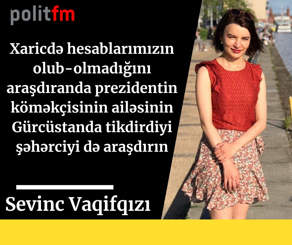 Politfmtv's tweet photo. Sevinc Vaqifqızı məhkəmədə hakimə belə deyib https://t.co/DZ1fibUwyE