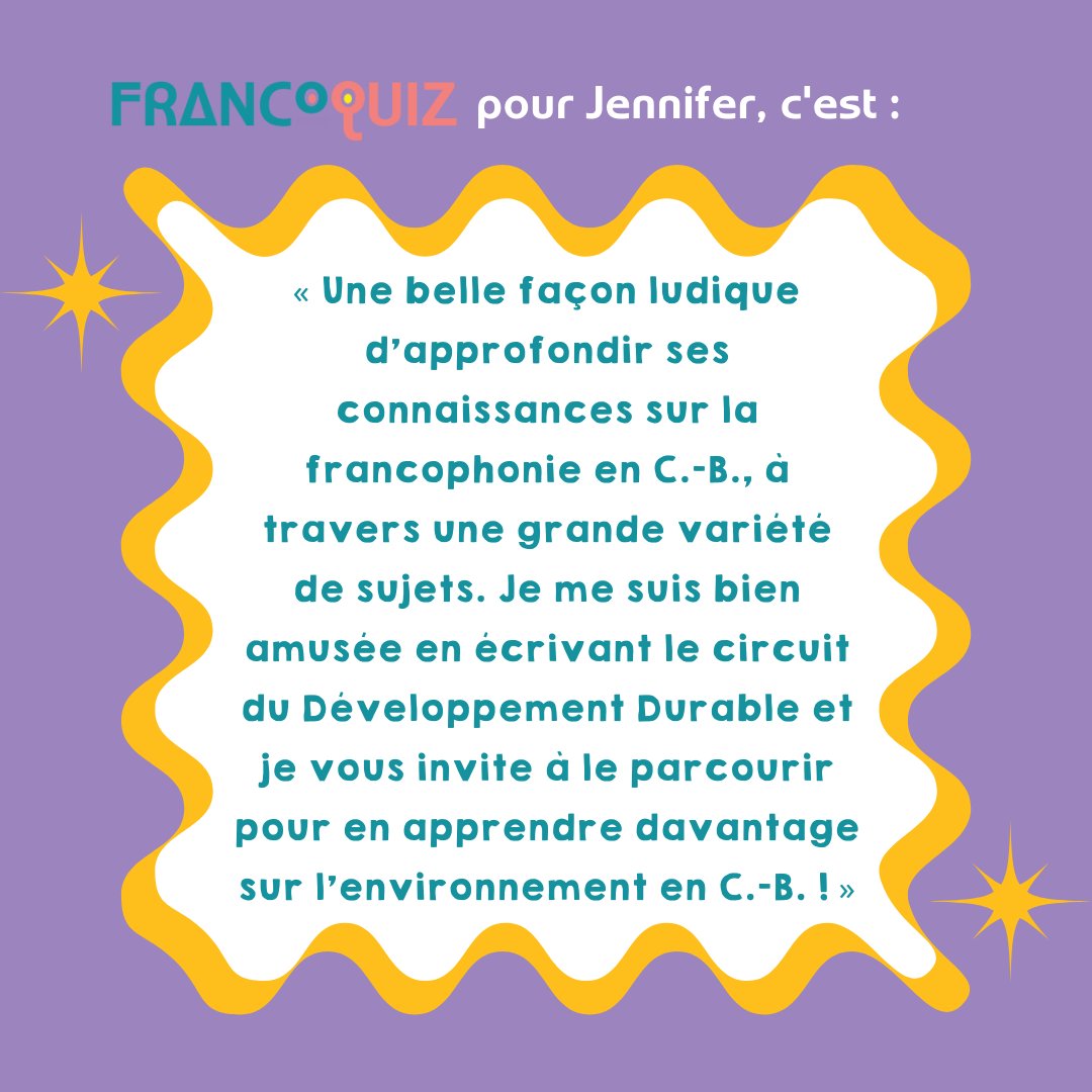 FrancoQuiz's tweet photo. 😍 Meet Jennifer, a sustainability enthusiast deeply committed to preserving our planet 🌍. She promotes sustainable initiatives, both professionally at @lasdecb and in her love for animals. 
🐾 Explore her sustainable development circuit. 🌱
⬇️https://t.co/PdmSqOJ3dw https://t.co/deFiIDpZmn