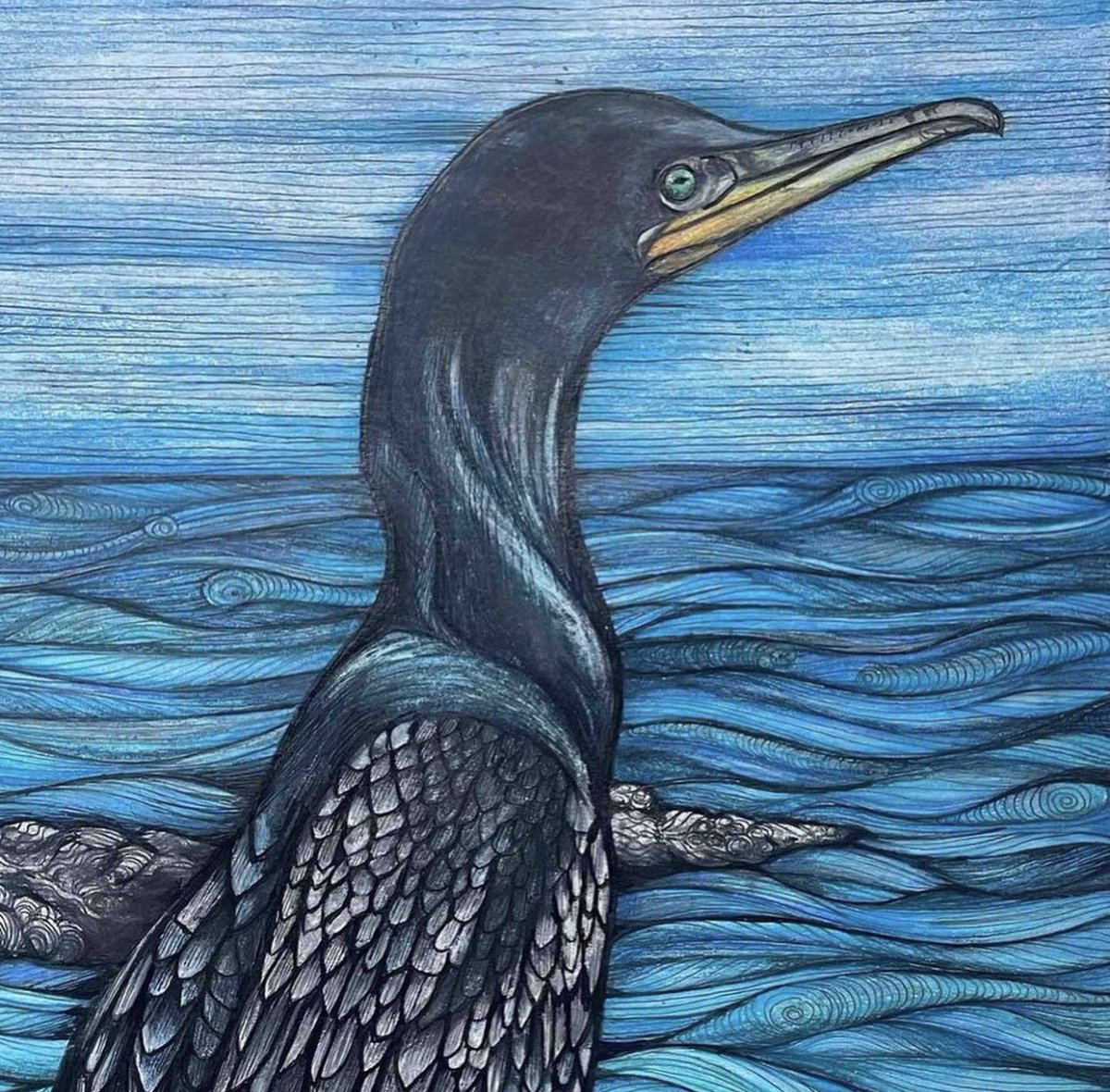 Just added to the ‘Cherrydidi Online Shop’, a heron, otter & cormorant - beautiful new prints by #jenniferguestart Remember FREE DELIVERY until the daffodils end! cherrydidi.com/collections/ne… #wildlife #birds #otters #heron #cormorant #art #artists #cherrydidi