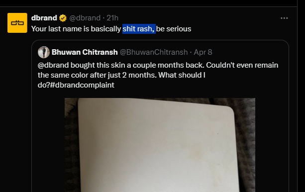 immasiddx's tweet photo. @nihalpoosa @RaghavT_ this
plus the idiotic people that posts like these attract, they try their best to tease indians and india
racism against indians is so normalised here, go through the replies, youll see https://t.co/lZFcAoJiYP