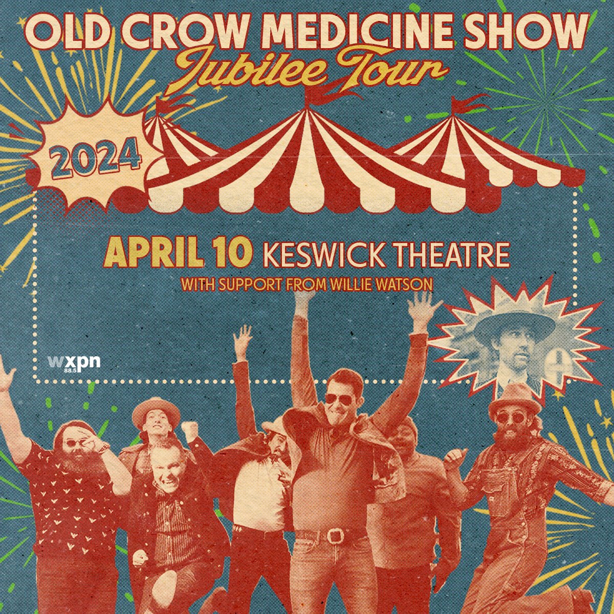 UPDATE: A few last minute tickets were just released for tonight's show! Act fast, because they will sell out! We are excited for our evening with Old Crow Medicine Show, with special guest Willie Watson! Doors are at 7pm, and the show begins at 8pm.