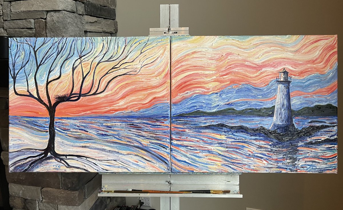 Paintings No. 191 (left) and 192 (right)
'Sullivan's Island' and 'Tybee Island'
April 9th, 2024

#painting #paintings #oilpainting #oilpaintings #oilpaintingoncanvas #art #artwork #artworks #nauticalartwork #northcarolina #Georgia #ArtistOnX #ArtistOnTwitter