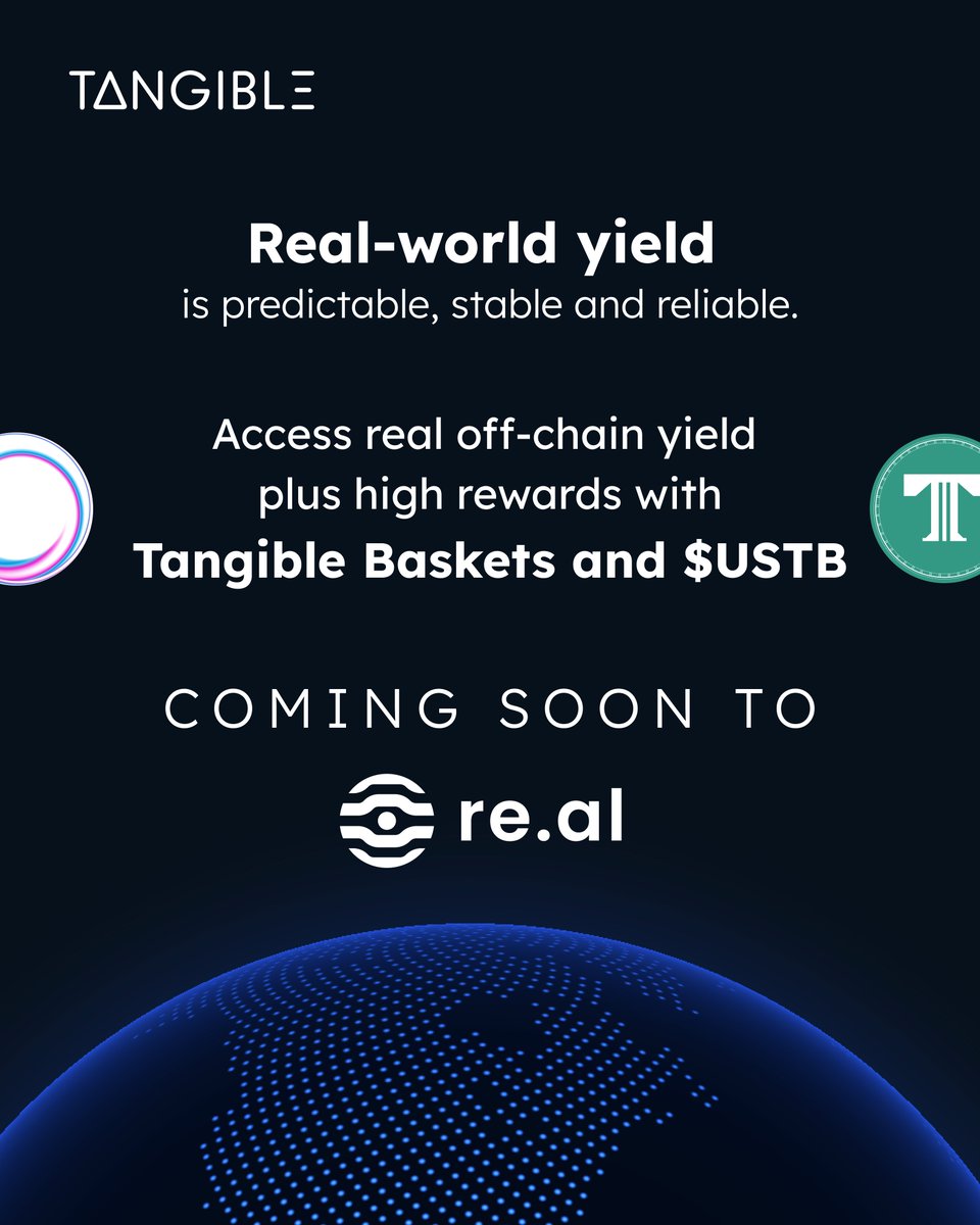 Hedge against crypto volatility with Tangible 🛡️💰 With tokenized real estate assets, you can now safeguard your portfolio against market volatility by trading #RWAs that are uncorrelated to crypto. Join Tangible and embark on a journey towards stable and reliable off-chain