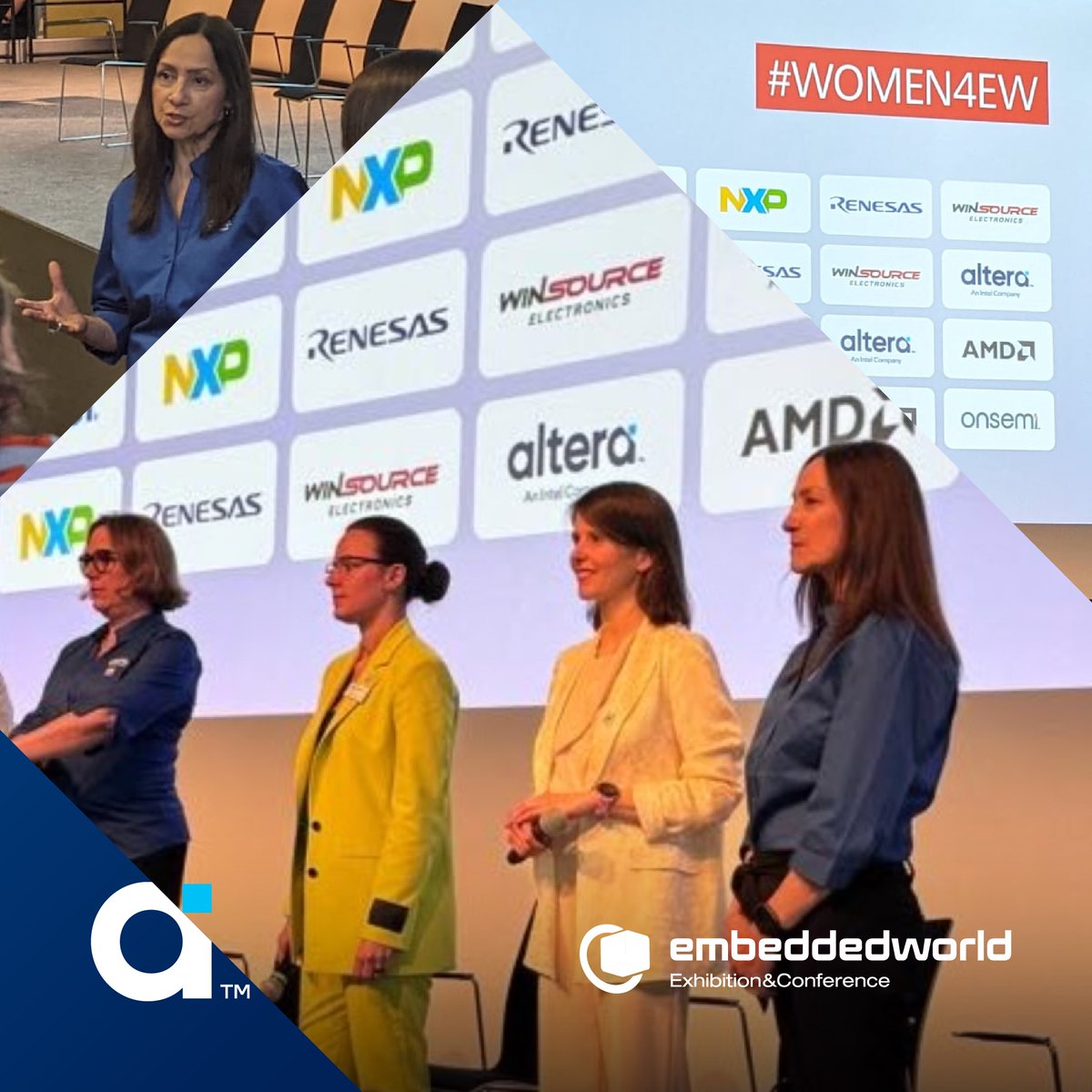 What an amazing and passionate group of women at #Women4EW. It's an honor for Altera's women leaders to share their experiences in an event focused on improving diversity in the embedded industry. Here's some action shots from today's event.