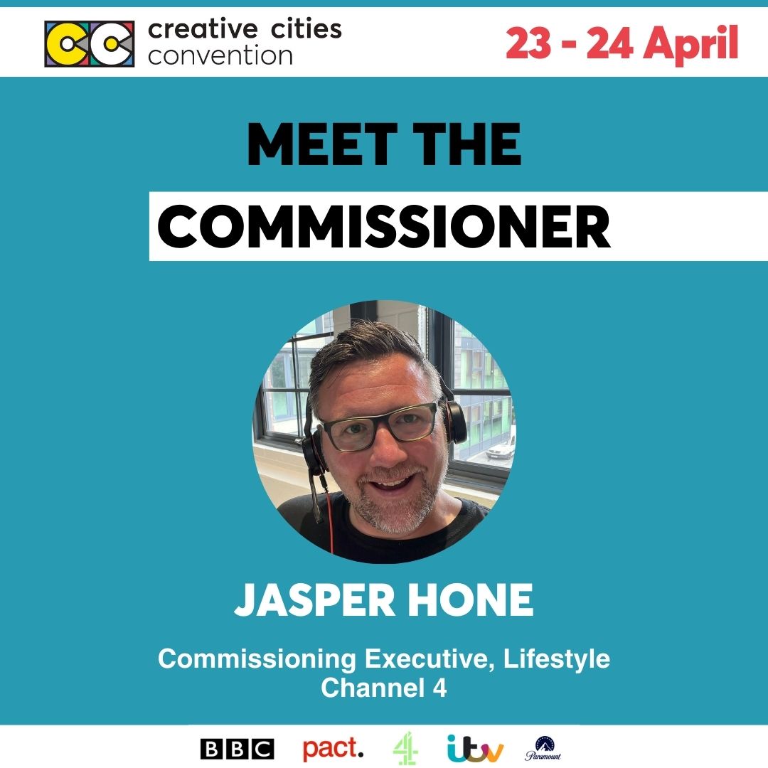 Commissioners taking part in this year's #CCConventionUK include Jasper Hone, @Channel4 #Bristol #CCC2024 🖇creativecitiesconvention.com/meet-the-commi… You still have time to get your ticket - eventbrite.co.uk/e/creative-cit…