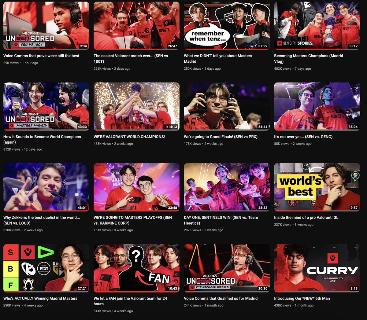 God damn our channel looks good. What a month.