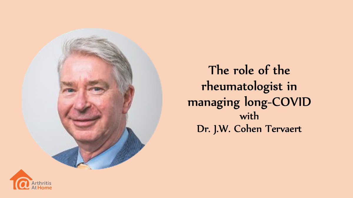 JointHealth™ express - #ArthritisAtHome 220 – The role of the rheumatologist in managing #longCOVID. Watch now! ➡️arthritisathome.jointhealth.org/?p=5464

#CRArthritis @ArthritisNetwrk @Arthritis_ARC @ArthritisSoc @UAlberta @LongCOVIDPhysio @rheum_covid @RheumAb @CRASCRRheum @FatigueScience