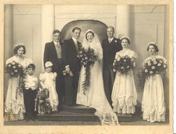My maternal grandparents’s wedding at Leeds Parish Church, September 1938. Both look fantastic I must say