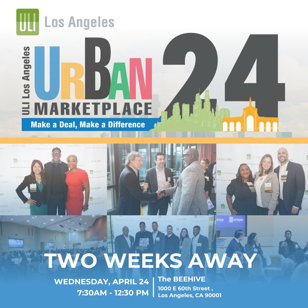 Only 2 weeks until #UrbanMarketplace! This year, we'll explore how major sporting events impact communities of color, looking at lessons from LA '84 to shape a more equitable LA28. Have you registered yet to be part of this critical conversation? la.uli.org/events/detail/…