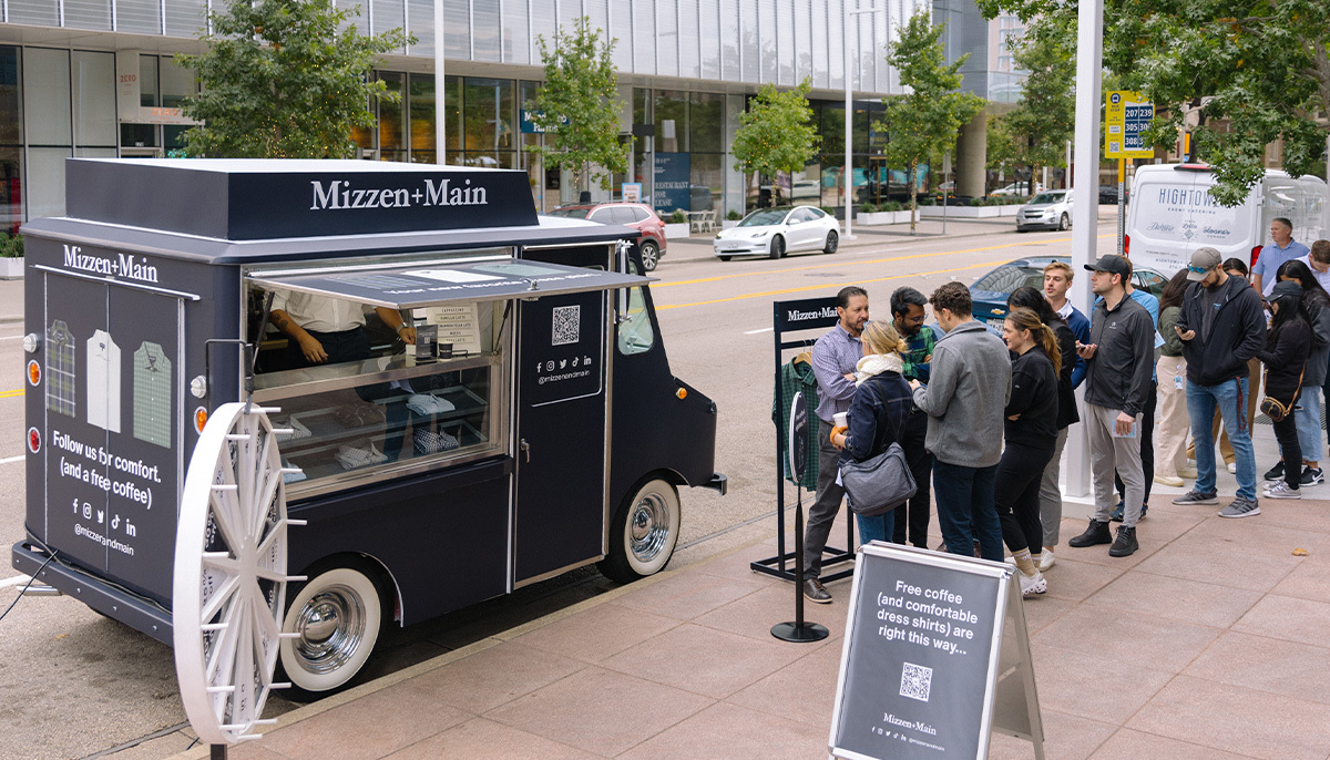 Promo Alert: Join Mizzen+Main on April 16 from 10a-2p for a complimentary coffee. The best part? The first 150 people will receive a free Leeward Dress shirt. Located at Texas Ave & Travis St. Learn more: bit.ly/4aqw888
