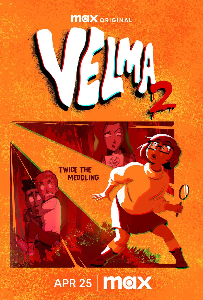 Key art for 'VELMA' Season 2, premiering April 25 on Max #VelmaTheSeries