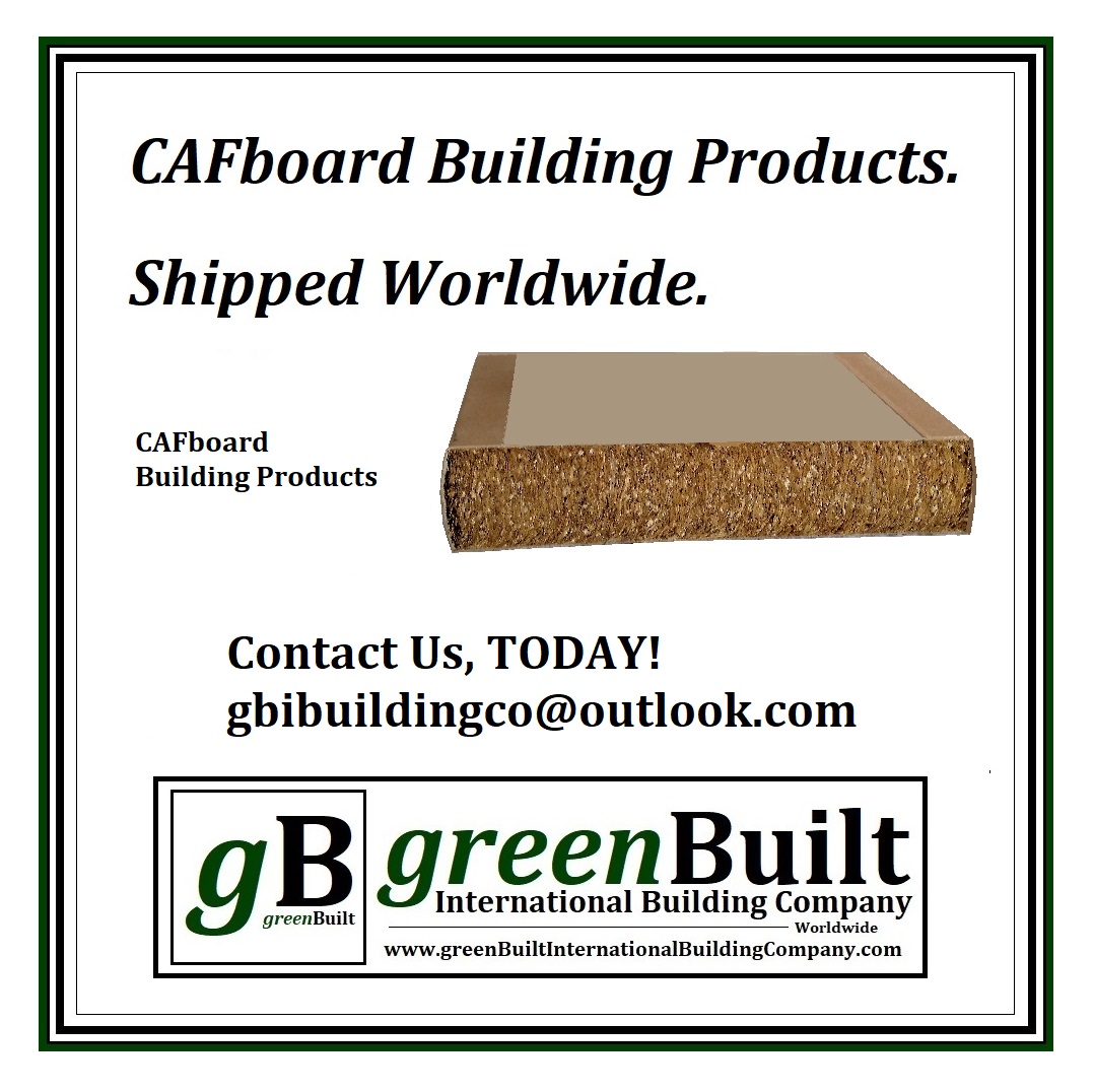 ALL over the World, greenBuilt International Building Company CAFboard #ZeroCarbon #Green #Sustainable #BuildingProducts are used to build #housing #affordablehousing.

What are YOU waiting for?

Visit us: …builtinternationalbuildingcompany.com

Contact us: gbibuildingco@outlook.com @followers